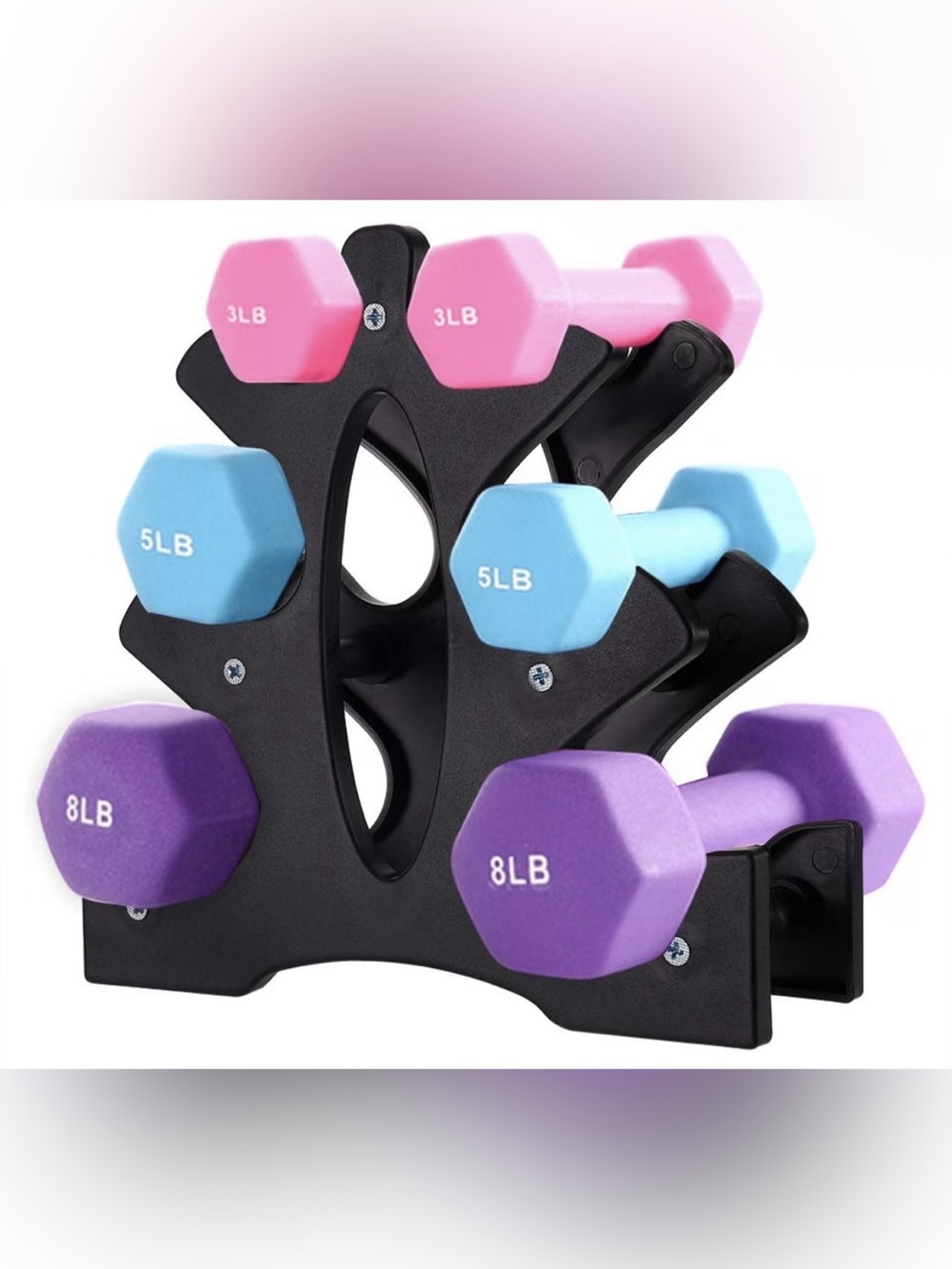Small Dumbbell Rack Stand, 3 Tier Dumbbell Bracket (Dumbbells NOT Included)